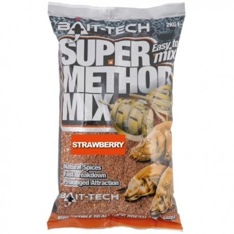 Bait-Tech Super Method Mix Strawbery 2kg