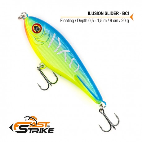 FAST STRIKE ILUSION SLIDER 9CM FLOATING