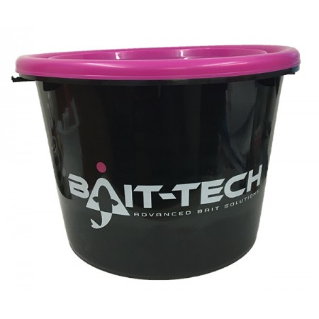 GROUNBAIT BUCKET & LID - BLACK/PINK