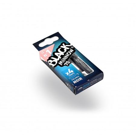 FIIISH BLACK MINNOW 70 SHAD NEGRU 4BUC/PLIC