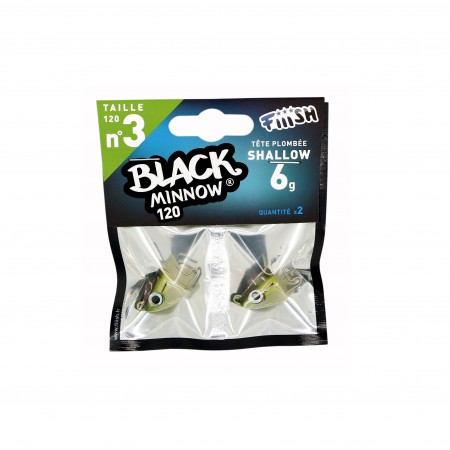 FIIISH BLACK MINNOW  120 SET SHALLOW 2 CAPETE 6G - KAKI
