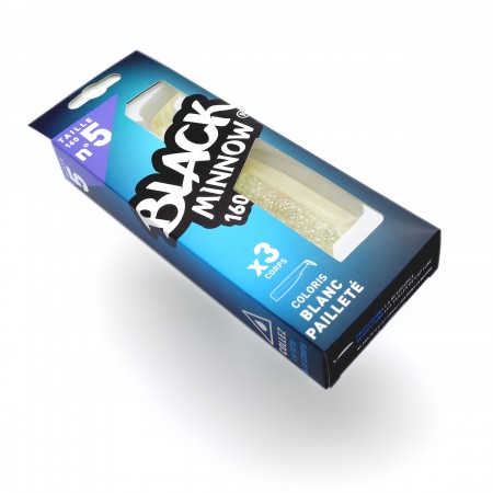 FIIISH BLACK MINNOW 120 SHAD ALB GLITTER 3BUC/PLIC