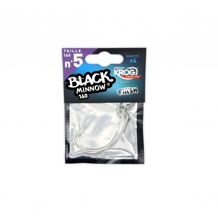 FIIISH BLACK MINNOW 140 SET 4 CARLIGE KROG PREMIUM by VMC
