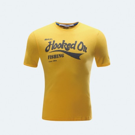 BKK HOOKED ON FISHING T-SHIRT Yellow