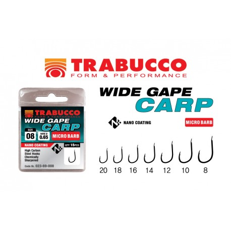 CARLIGE TRABUCCO WIDE GAPE CARP  * Micro Barb
